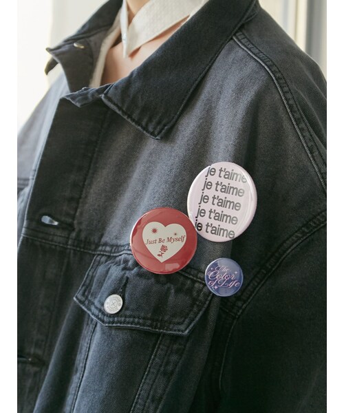 jouetie(ジュエティ)の「4セット缶バッジ(チャーム・レディース・ブルー/ピンク・F)」の3枚目の写真