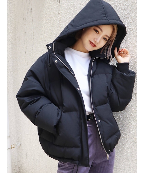 フードダウンブルゾン EMODA EMODA（エモダ）の「フードダウンブルゾン 