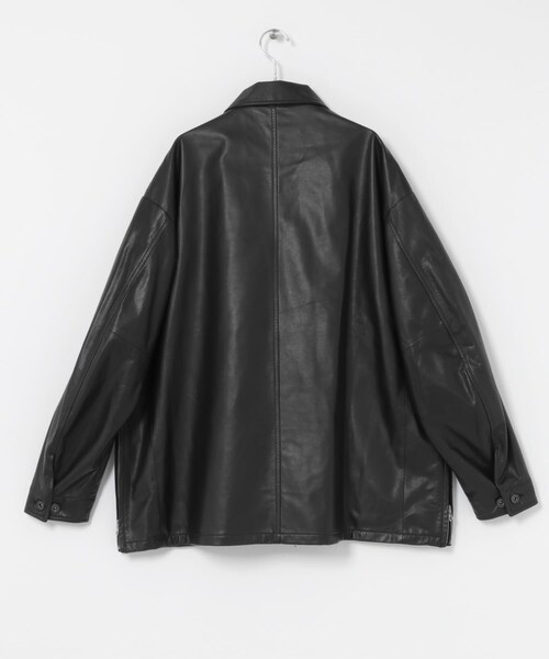 URBAN RESEARCH（アーバンリサーチ）の「UNTRACE　レザーカバーオール（カバーオール・メンズ・BLACK・1/2）」の13枚目の写真