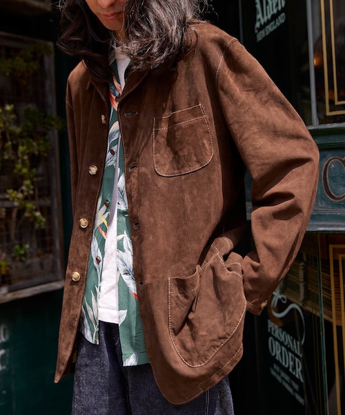 ADAM ET ROPE'(アダムエロペ)の「【ARDENNES/アルデンヌ】Filomena(カバーオール・メンズ・ダークブラウン/ベージュ・48/50/L/M)」の13枚目の写真