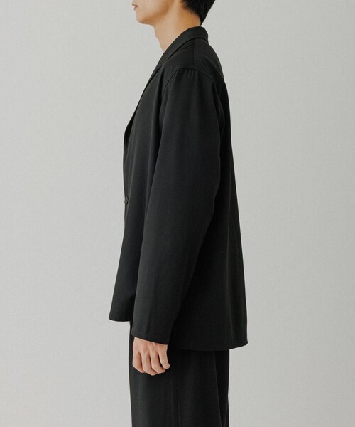 ADAM ET ROPE'(アダムエロペ)の「4WAY ストレッチ ツイル イージー ジャケット / セットアップ対応(テーラードジャケット・メンズ・ブラック/チャコール/カーキ・L/M)」の20枚目の写真