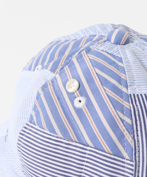 URBAN RESEARCH Sonny Label（アーバンリサーチサニーレーベル）の「『別注』wiffle×Sonny Label　リメイクストライプベルハット（ハット・メンズ・BLUE系・one）」の7枚目の写真