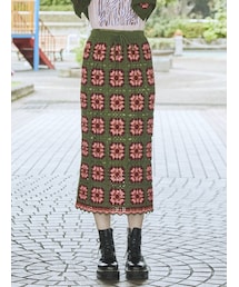 jouetie | クロシェロングスカート【セットアップ対応】(スカート)