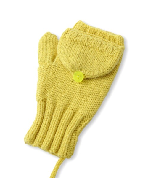 ADAM ET ROPE'（アダムエロペ）の「【J'aDoRe限定】【ugly sweater club（アグリー セーター クラブ）】Dazed（手袋・レディース・グレー/ピンク/イエロー・F）」の20枚目の写真