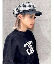 GYDA | フェイクレザーbrimキャスケット(キャスケット)