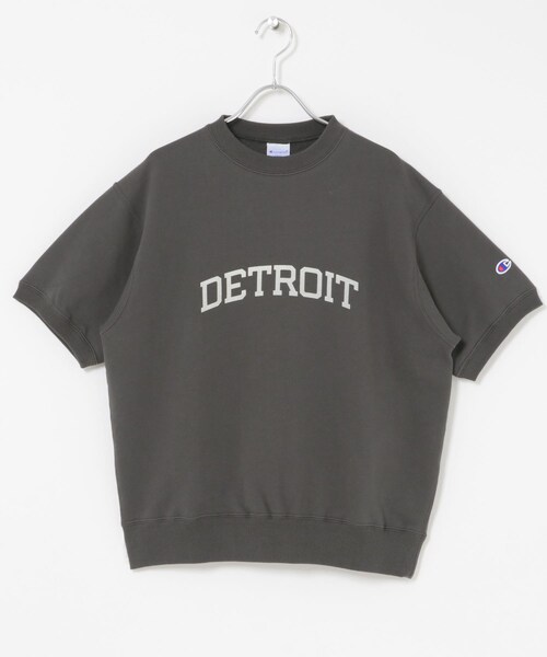 URBAN RESEARCH DOORS（アーバンリサーチドアーズ）の「『別注』CHAMPION×DOORS　SWEAT SHORT-SLEEVE SHIRTS（スウェット・レディース・OATMEAL/GRAY/OFFBLACK/DARKBLUE・One）」の20枚目の写真