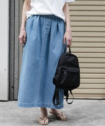 FORK&SPOON 綿麻デニムスカート