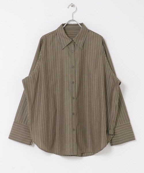 SENSE OF PLACE by URBAN RESEARCH（センスオブプレイスバイアーバンリサーチ）の「スリットスリーブルーズシャツ（シャツ/ブラウス・レディース・IVORY/L.BLUE/BLU×WHT/BRN×BEG・one）」の20枚目の写真