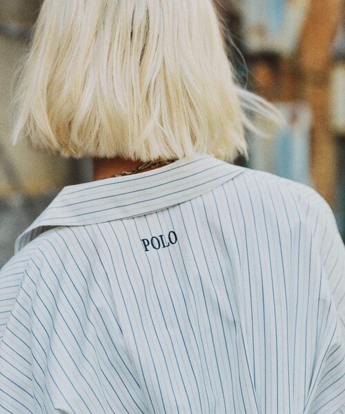 VIS（ビス）の「【POLO BCS】VIS別注ウエストタックフレアワンピース/WEB限定（ワンピース・レディース・ホワイト系/ベージュ/ブルー系・F）」の7枚目の写真