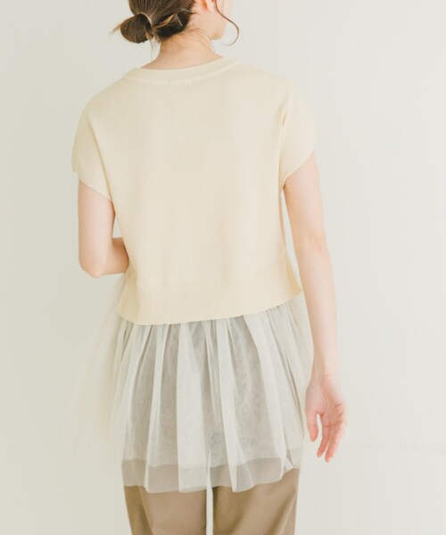 ITEMS URBANRESEARCH(アイテムズ アーバンリサーチ)の「ソウバリチュールドッキングニット(ニット/セーター・レディース・NVY/BLK/OFF・FREE)」の8枚目の写真