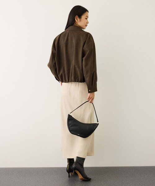 ROPE'（ロペ）の「スエードライクブルゾン（ブルゾン・レディース・ダークブラウン・F）」の11枚目の写真