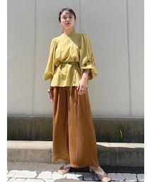 Ungrid | タックデザインサテンパンツ(その他パンツ)