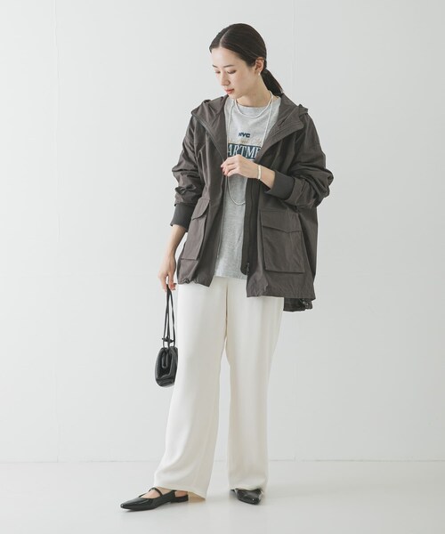 URBAN RESEARCH（アーバンリサーチ）の「コットンナイロンマウンテンパーカー（マウンテンパーカー・レディース・BLACK/CHARCOAL/BEIGE・FREE）」の22枚目の写真
