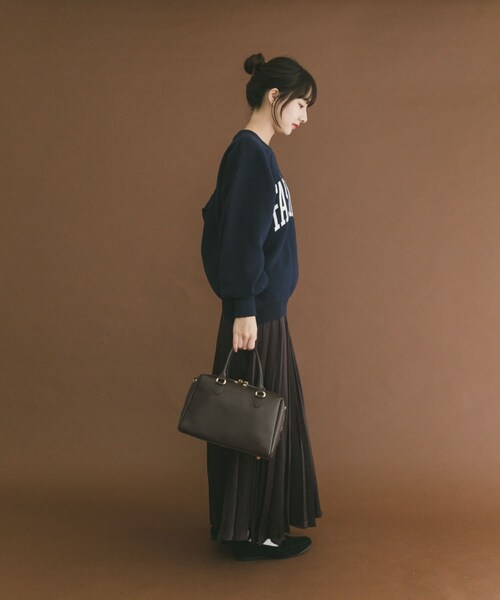 ITEMS URBANRESEARCH（アイテムズ アーバンリサーチ）の「サテンプリーツスカート（スカート・レディース・CHA/BRN/P.BEG・FREE）」の10枚目の写真