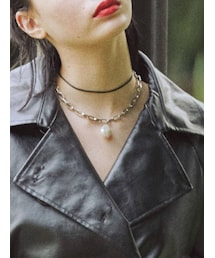 jouetie | ポイントパールダブルネックレス(ネックレス)