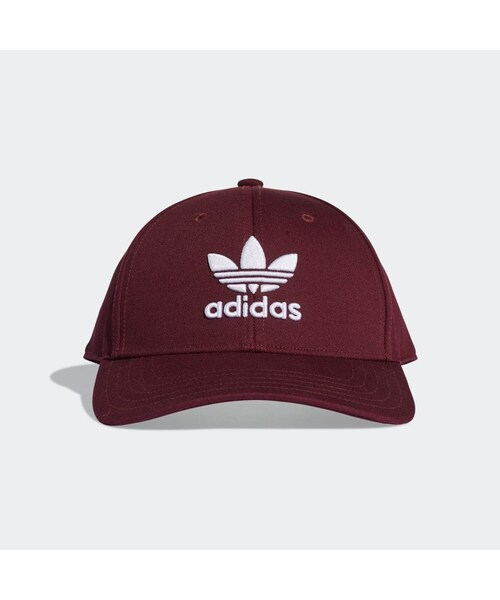 adidas（アディダス）の「トレフォイル ベースボールキャップ（アクセサリー・メンズ・マルーン/ホワイト/ブラック/ホワイト/ベージュ/グリーン/ブルー/グレー/ブラウン/パープル/ピンク・OSFC(51-54cm)/OSFZ(54-57cm)/OSFW(54-57cm)/OSFL(60-63cm)/OSFX(57-60cm)）」の2枚目の写真