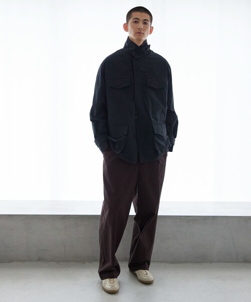 URBAN RESEARCH（アーバンリサーチ）の「new basic NYLON TYPE M-47 JACKET（テーラードジャケット・メンズ・KHAKI/BLACK・M/L）」の7枚目の写真