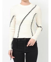 MURUA | ステッチリブニット(ニット/セーター)