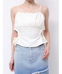 EATME | カットアウトレースアップキャミトップ(キャミソール)