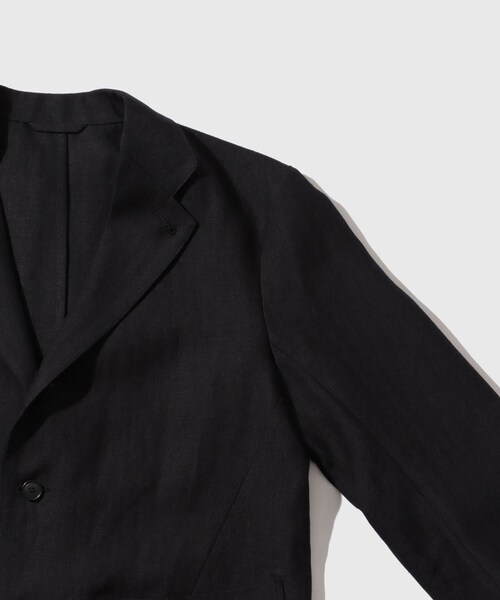 ADAM ET ROPE'（アダムエロペ）の「【HEUGN for WILD LIFE TAILOR】EX Henrri LINEN（テーラードジャケット・メンズ・スミクロ・1/2/3/4）」の7枚目の写真