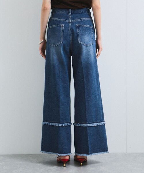 VIS（ビス）の「フリンジフレアデニム（デニムパンツ・レディース・ブルー系/サックス・M/S）」の20枚目の写真