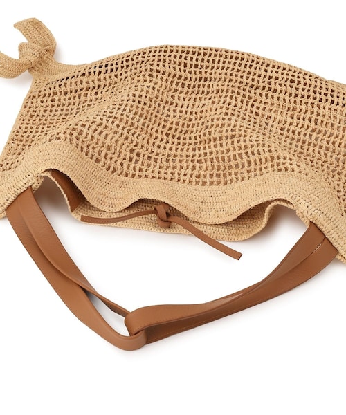 ADAM ET ROPE'(アダムエロペ)の「【HEREU(ヘリュー)】CADOR RAFFIA MESH(ショルダーバッグ・レディース・ベージュ・F)」の7枚目の写真