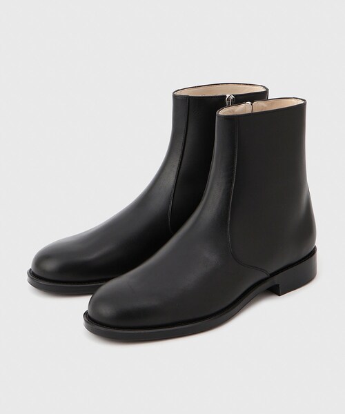 ADAM ET ROPE'（アダムエロペ）の「【foot the coacher/フット ザ コーチャー】BSIDE ZIP BOOTS(LEATHER SOLE)（ブーツ・メンズ・ブラック・25.0/26.0/27.0）」の3枚目の写真