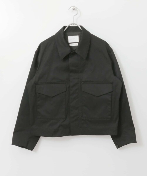 URBAN RESEARCH DOORS(アーバンリサーチドアーズ)の「UNIFY Nylon Short Jacket∴(テーラードジャケット・レディース・BLACK/BEIGE・one)」の3枚目の写真