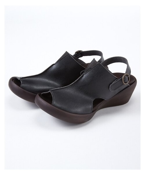 nissen（ニッセン）の「リゲッタスマイル　カバーサンダル（ゆったりワイズ）（サンダル・メンズ・黒/アイボリー/ライトオーク・M=23.0~23.5cm/4E/L=24.0~24.5cm/4E/LL=25.0~25.5cm/4E/XL=26.0~26.5cm/4E）」の8枚目の写真