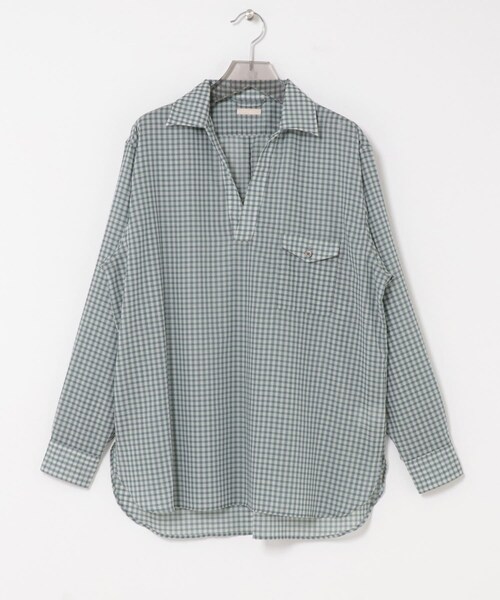 URBAN RESEARCH（アーバンリサーチ）の「ULTERIOR　WOOL CHECK SKIPPER SHIRTS（シャツ/ブラウス・メンズ・BLACK GREY/GREEN GREY・4/5）」の11枚目の写真