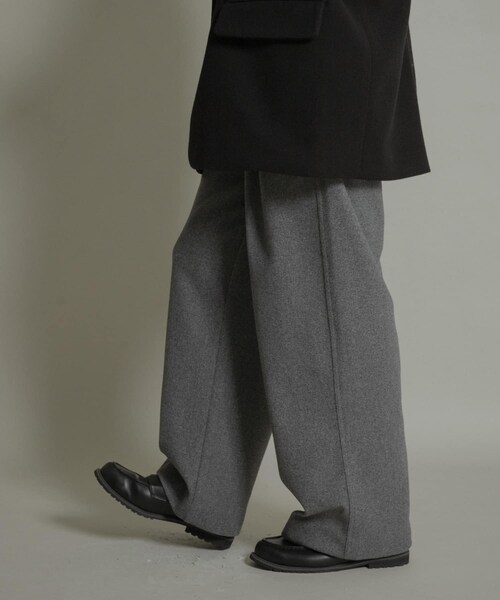 SENSE OF PLACE by URBAN RESEARCH（センスオブプレイスバイアーバンリサーチ）の「ジャージメルトンタックワイドパンツ（その他パンツ・メンズ・BLACK/CHARCOAL/L.GRAY・M/L）」の18枚目の写真