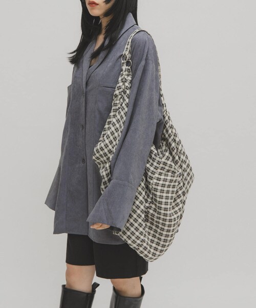 KBF(ケイビーエフ)の「2WAYビッグイージBAG(トートバッグ・レディース・IVORY/GREEN/IVORY2・One/one)」の7枚目の写真