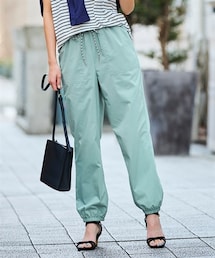 nissen | 【水陸両用】うすカルストレッチイージーアンクルジョガーパンツ（ゆったりヒップ）(パンツ)