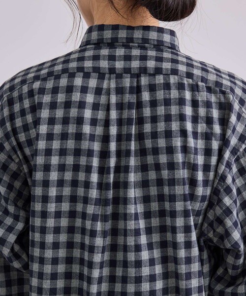 ADAM ET ROPE'(アダムエロペ)の「【INDIVIDUALIZED SHIRTS for SALON】別注フランネルチェックシャツ / グレー(シャツ/ブラウス・レディース・グレー・F)」の12枚目の写真