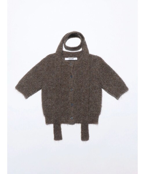 EMODA（エモダ）の「【VEQUM】HALF SLEEVE KNIT CD（その他・レディース・グレー/ブラック/ネイビー/ブラウン・F）」の8枚目の写真