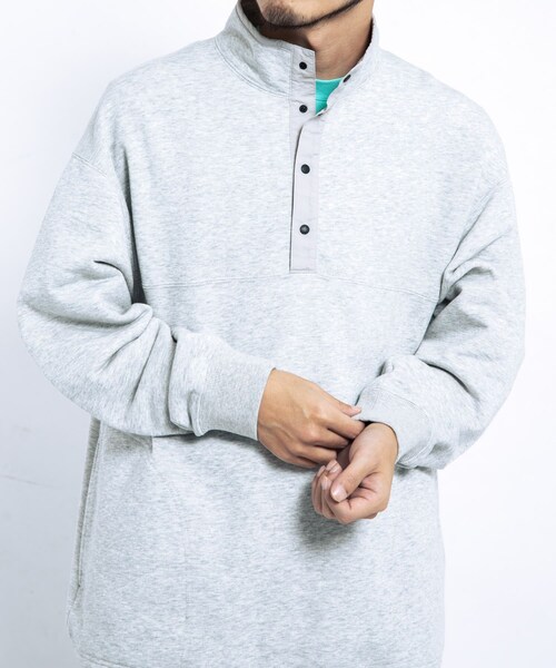 EKAL（エカル）の「『UR TECH』ドライスウェットプルオーバー（スウェット・メンズ・グレー/ブラック・M/L）」の19枚目の写真