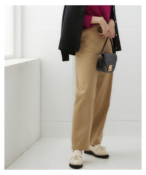 nissen（ニッセン）の「ベイカーパンツ（パンツ・レディース・カーキ/黒/ベージュ・S/M/L/LL）」の15枚目の写真