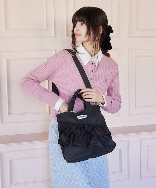 【OUTDOOR PRODUCTS】VIS別注2WAYフリルトートバッグ