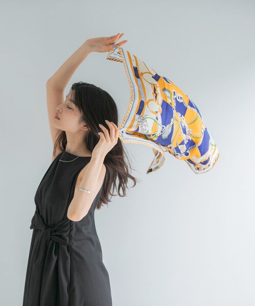 URBAN RESEARCH ROSSO（アーバンリサーチロッソ）の「リネン混リボンドレス（ワンピース・レディース・BLACK/VANILLA/GREEN/P/BLUE・Free）」の15枚目の写真