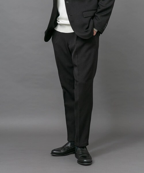 URBAN RESEARCH DOORS(アーバンリサーチドアーズ)の「LIFE STYLE TAILOR ブラッシュドツイルストレッチパンツ(スラックス・メンズ・BLACK/BRN KHAKI/GRAY・S/M/L/XL)」の6枚目の写真