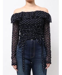 EMODA | オフショルダーギャザートップ(Tシャツ/カットソー)