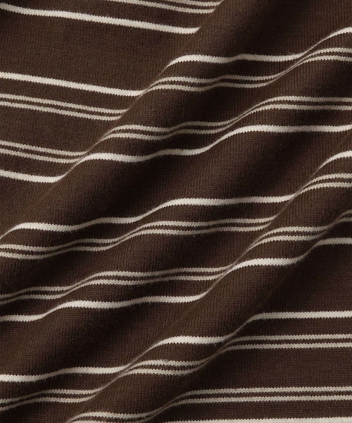 ADAM ET ROPE'（アダムエロペ）の「【Chocomoo×ADAM ET ROPE'】刺しゅうPOLO（ポロシャツ・レディース・ブラック系/ダークブラウン・F）」の15枚目の写真