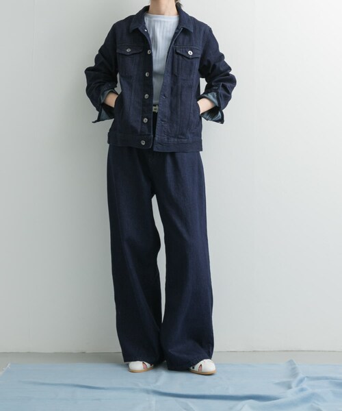 URBAN RESEARCH DOORS（アーバンリサーチドアーズ）の「Denim Jacket（デニムジャケット・レディース・INDIGO/ONE WASH・M）」の22枚目の写真