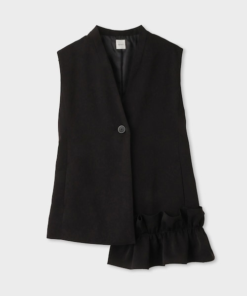 ROPE'（ロペ）の「【一部店舗限定】【REALM（レルム）】LONG GILET｜ロングジレ　26SS（ベスト・レディース・ブラック/ネイビー・38）」の2枚目の写真