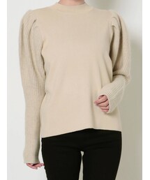 LAGUNAMOON | ラクーンボリュームスリーブニットプルオーバー(ニット/セーター)