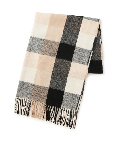ROPE' PICNIC（ロペピクニック）の「チェックストール（ストール/ショール・レディース・ベージュ/ブルー系/レッド系・F）」の4枚目の写真
