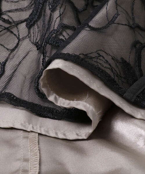 URBAN RESEARCH ROSSO（アーバンリサーチロッソ）の「エンブロダリーレースレイヤードドレス（ワンピース・レディース・GREEN/BLACK・FREE）」の11枚目の写真