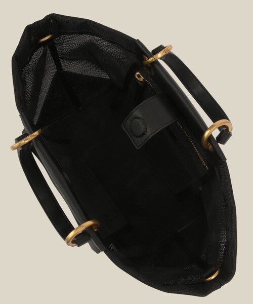 ROPE'(ロペ)の「チュールメッシュ2WAYミニバッグ(ハンドバッグ・レディース・ブラック/オリーブ・F)」の18枚目の写真