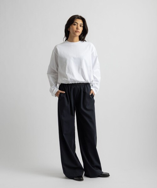 Saturdays NYC(サタデーズ ニューヨークシティ )の「Palmetto Relaxed Pants | WOMEN(その他パンツ・レディース・グレー/ネイビー・L/M/S)」の21枚目の写真
