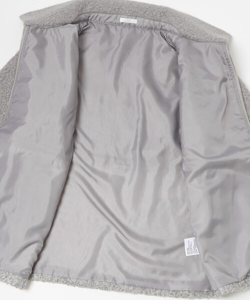 ITEMS URBANRESEARCH(アイテムズ アーバンリサーチ)の「ボア切替ジャケット(テーラードジャケット・レディース・L.BEG/GRY・Free)」の13枚目の写真